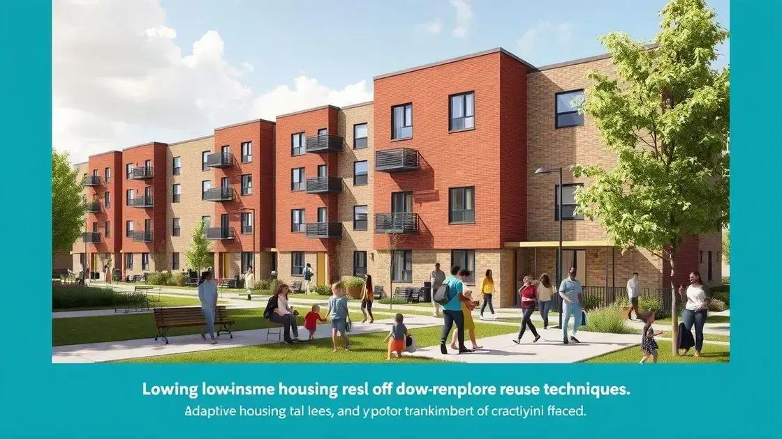 Innovative solutions for low-income housing
