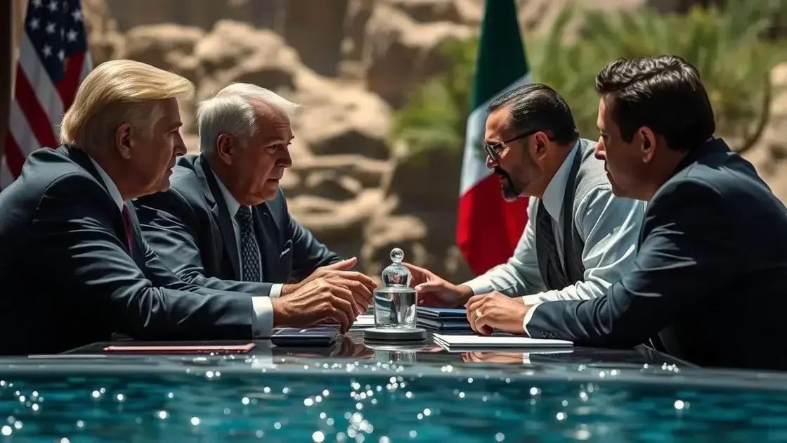 Trump escalates tariff threats in ongoing Mexico water dispute