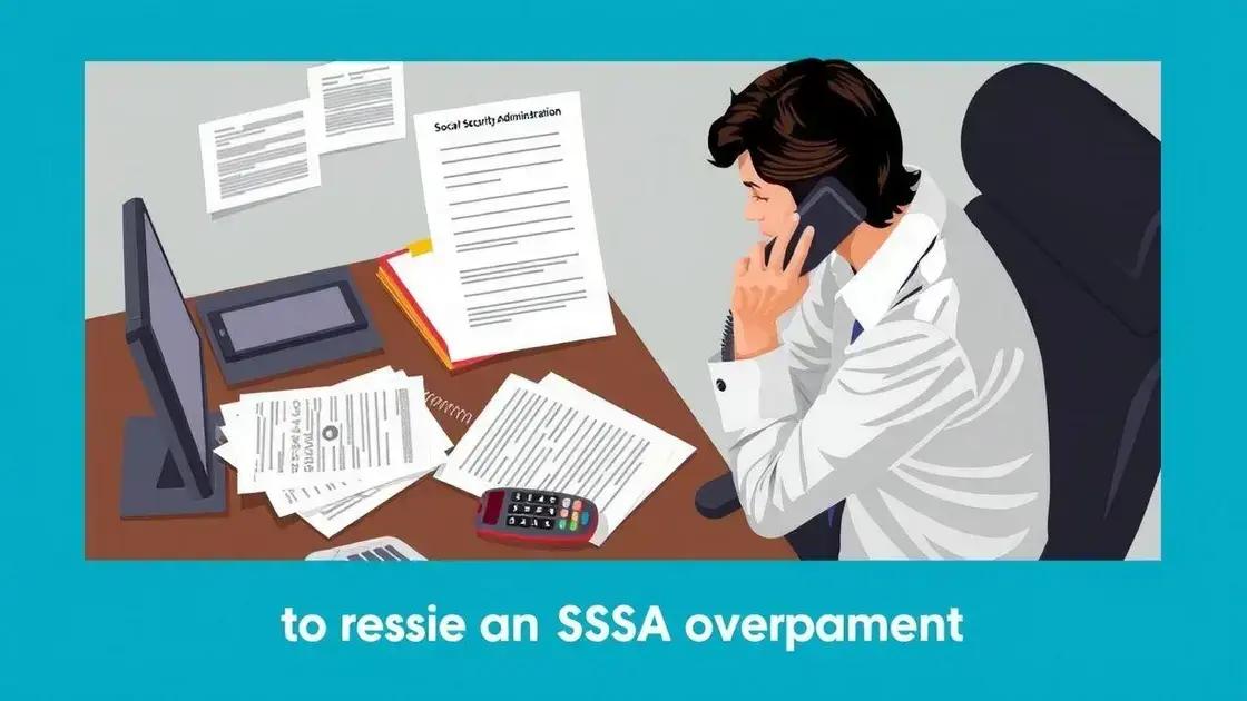 Steps to resolve an SSA overpayment