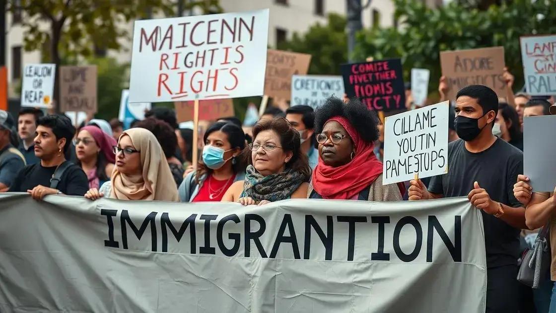 Immigration rights demonstrations escalate in April 2025